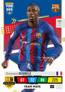 Ousmane Dembele FC Barcelona 2023 FIFA 365 Team Mate #177